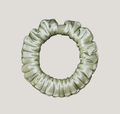 Sage Green Satin Scrunchies