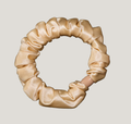 Champagne Satin Scrunchies