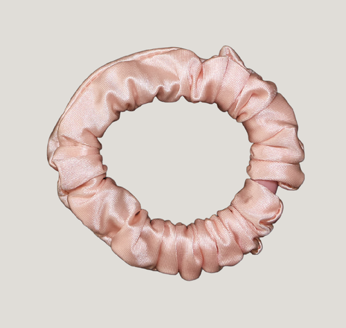 Blush Pink Satin Scrunchies