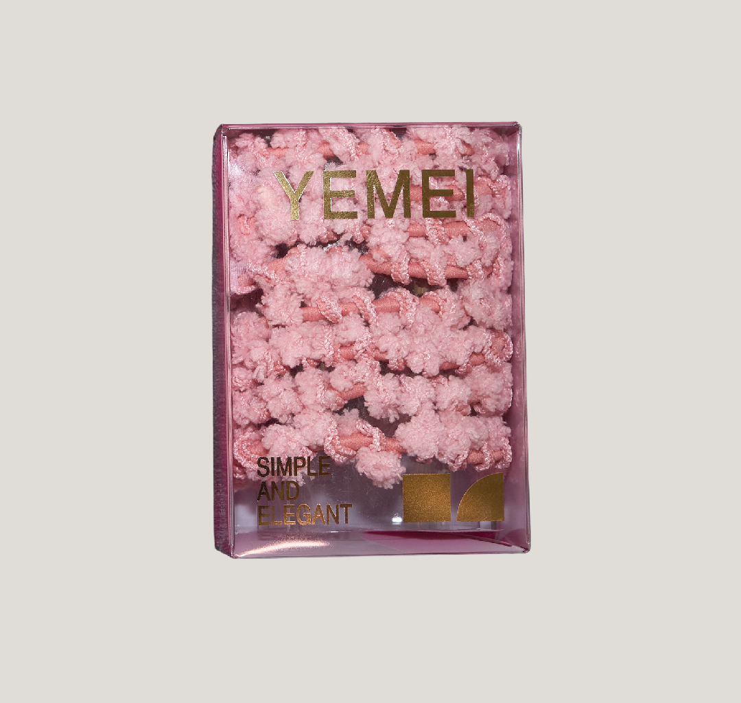 Pink Chenille Scrunchies Box Set
