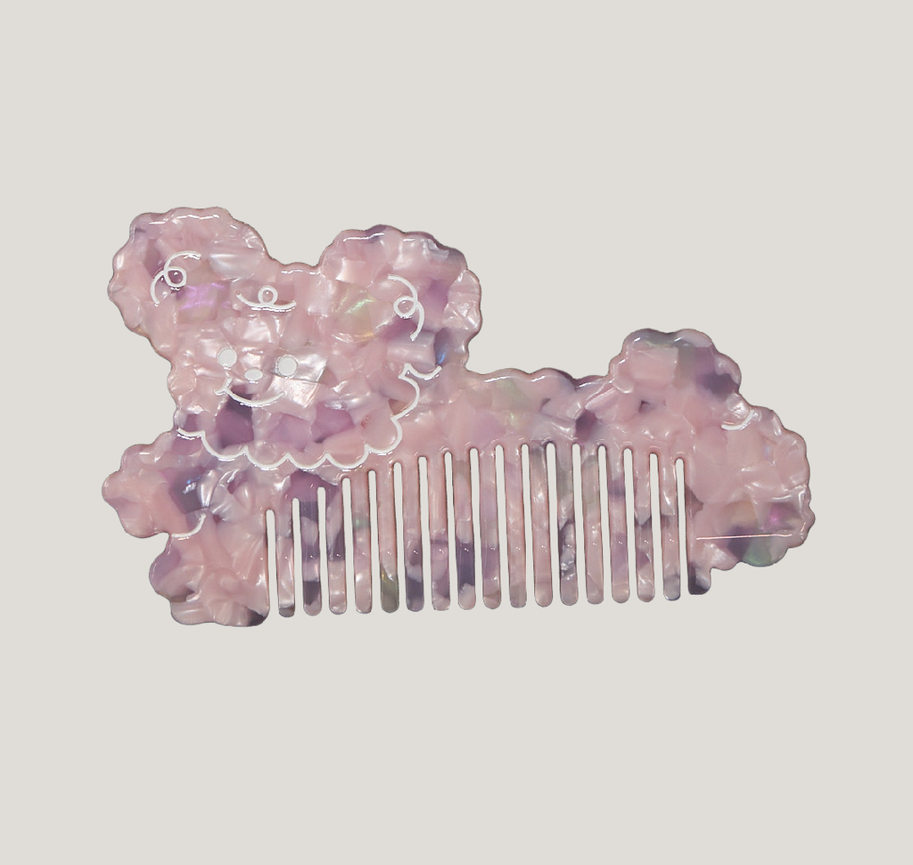 Pink Iridescent Doggie Hair Comb