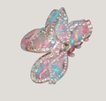 Iridescent Pink Blue Butterfly Claw Clip