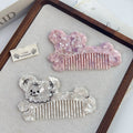 Pink Iridescent Cloud Hair Comb