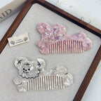 Pink Iridescent Cloud Hair Comb