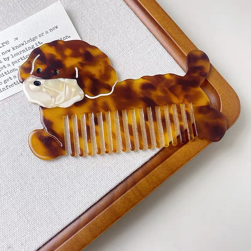 Tortoiseshell Dog Hair Comb