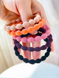 Wavy Textured Hair Ties 10-Pack No-Slip Elastic Bands