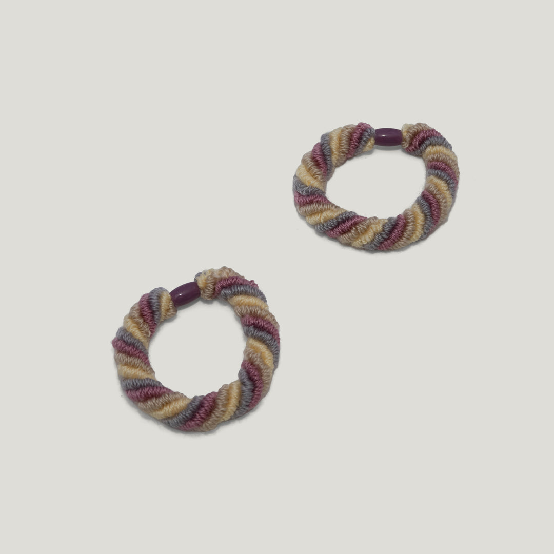 Variegated Yarn Hair Tie - Pack of 6