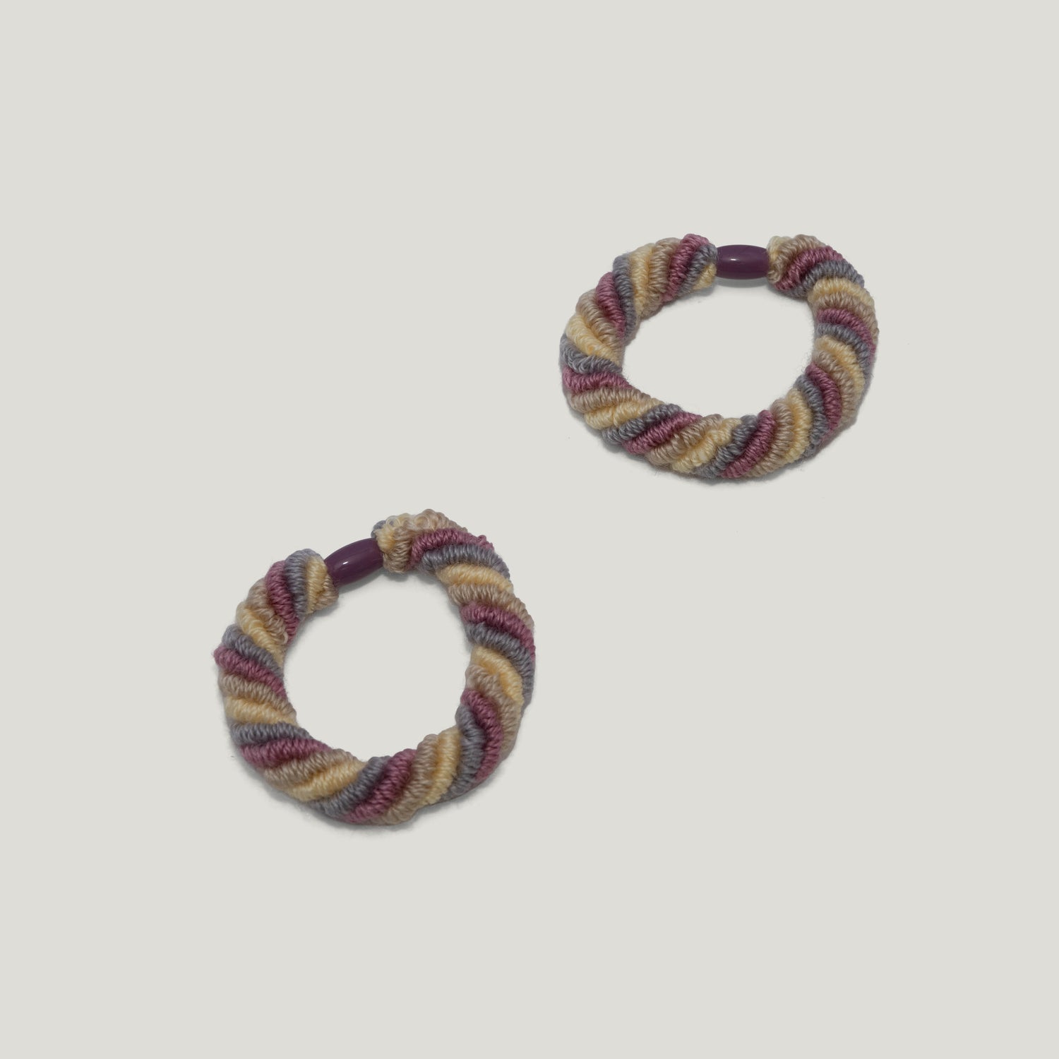Variegated Yarn Hair Tie - Pack of 6